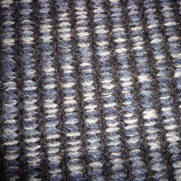 NWT Dash & Albert Malta Navy Woven Wool Rug (Annie Selke Company) Handmade - Picture 9 of 16